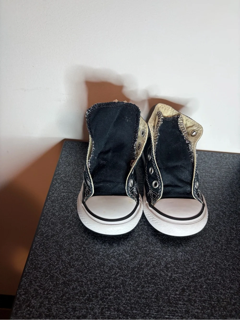 Kids Converse Black Canvas High-Top Sneakers